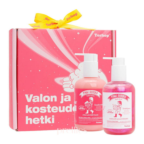 Torhop Pink Aurora Body Wash & Body Lotion 250ml Set