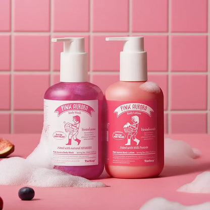 Torhop Pink Aurora Body Wash & Body Lotion 250ml Set