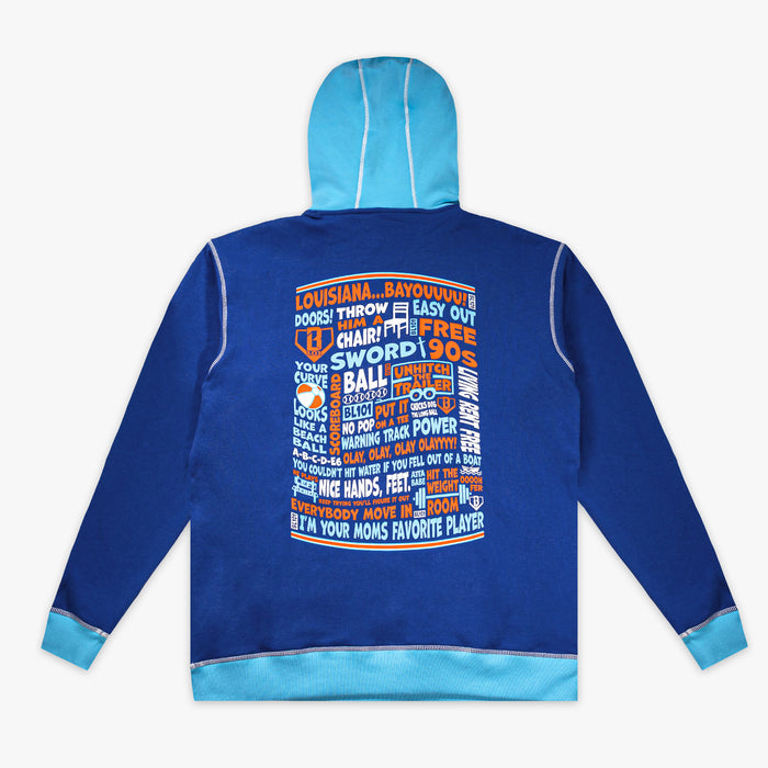 Navy Trash Talk Youth youth hoodie — back view