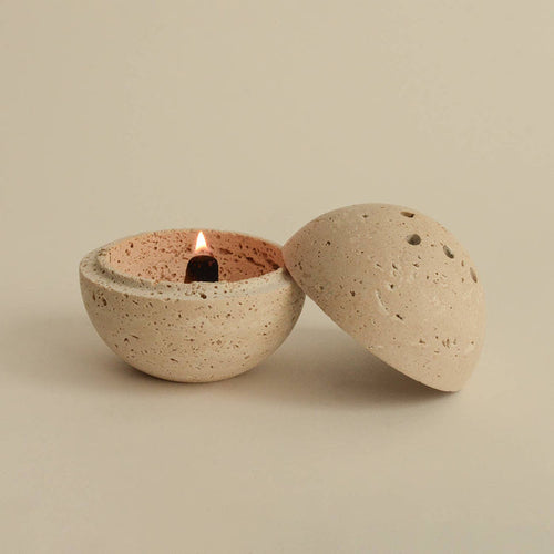 Travertine Sphere Incense