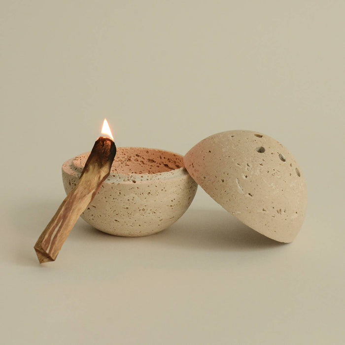 Travertine Sphere Incense
