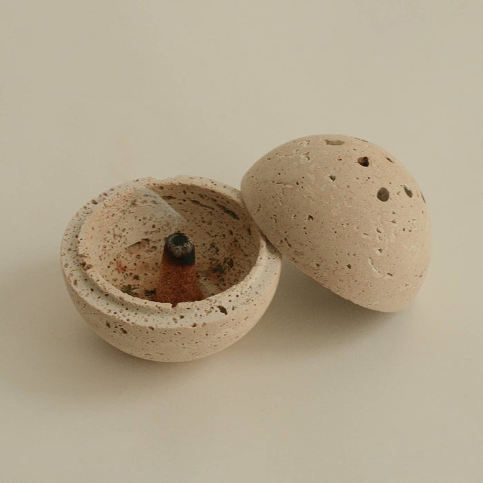 Travertine Sphere Incense