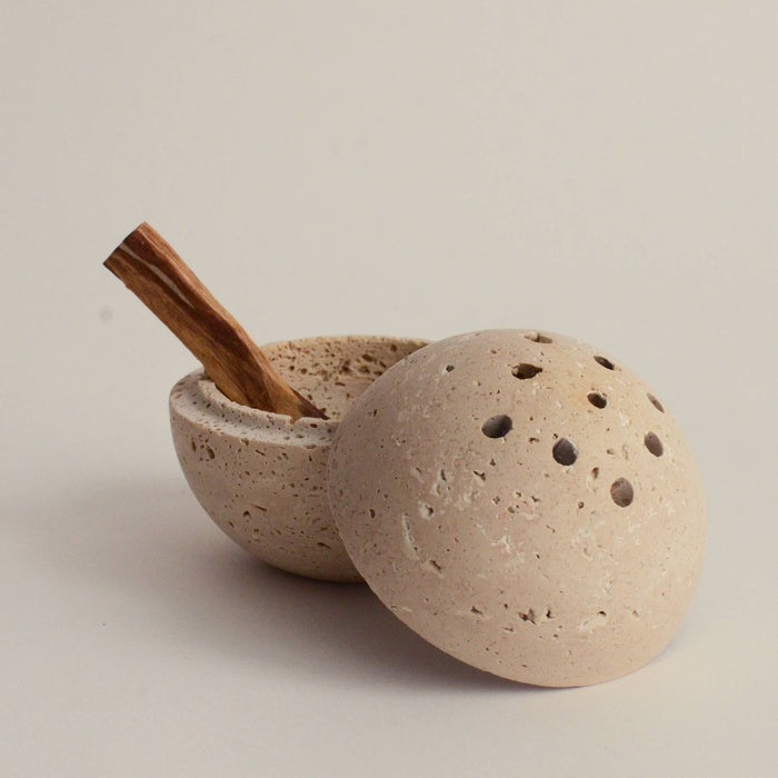 Travertine Sphere Incense