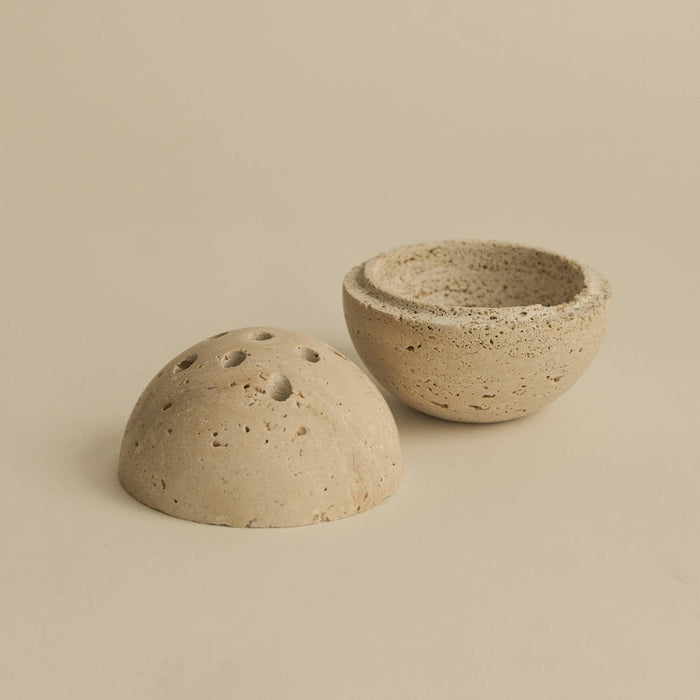 Travertine Sphere Incense