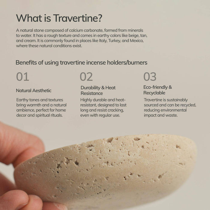 Travertine Sphere Incense
