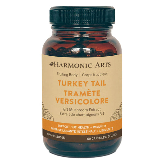 Bottle of Harmonic Arts Turkey Tail 60 Capsules