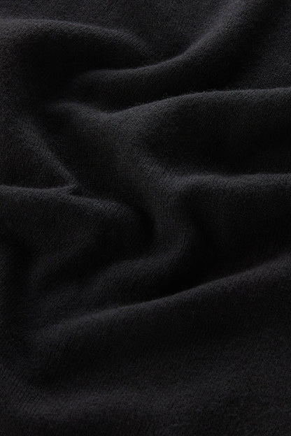 Turtleneck Sweater in Wool Blend Black