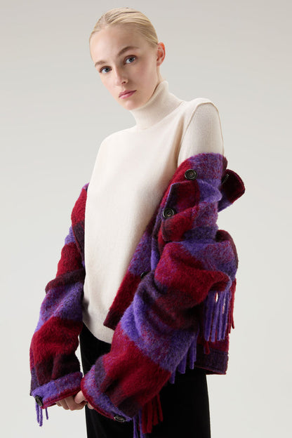 Turtleneck Sweater in Wool Blend Milky Cream