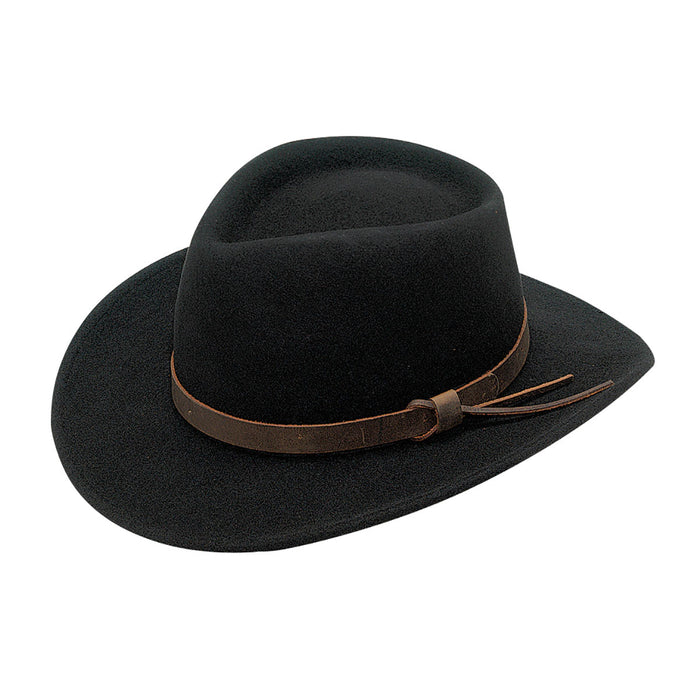 Twister 7211201 Durango Black Crushable Wool Hat
