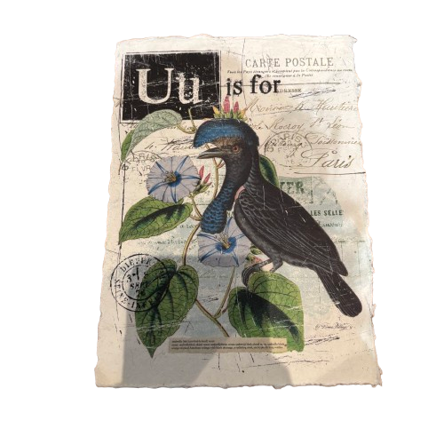 "U" Artisan Alphabet Print
