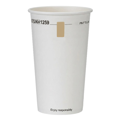 UKCA & CE Marked Aqueous Lined Paper Pint Pots with Window