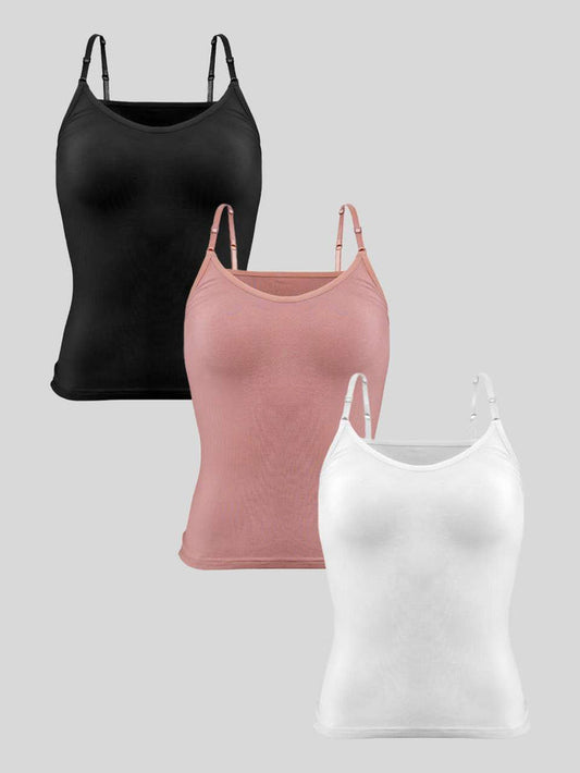 Ultra-Soft Micromodal Camisole Top - Pack of 3