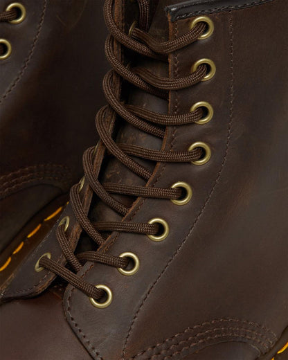 Unisex 1460 Crazy Horse Leather Lace Up Boots Brown Crazy Horse