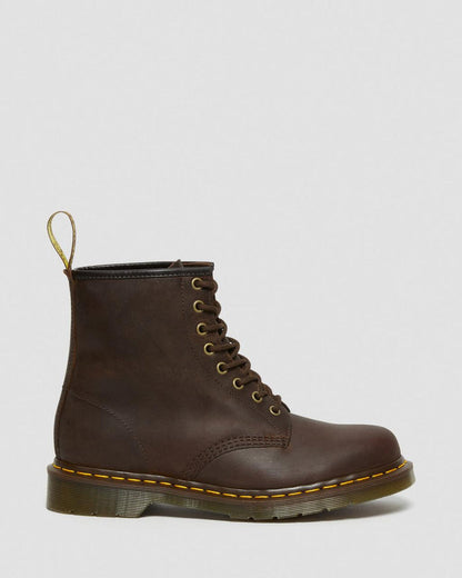 Unisex 1460 Crazy Horse Leather Lace Up Boots Brown Crazy Horse