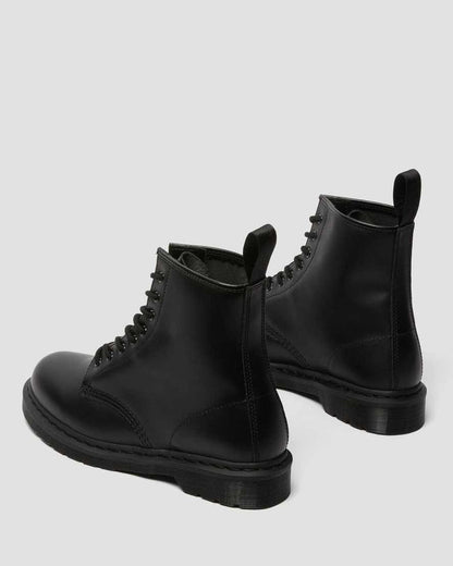 Unisex 1460 Mono Smooth Leather Lace Up Boots Black