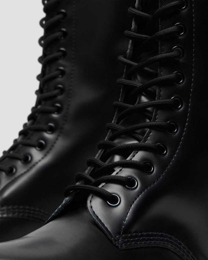 Unisex 1914 Smooth Leather Tall Boots Black