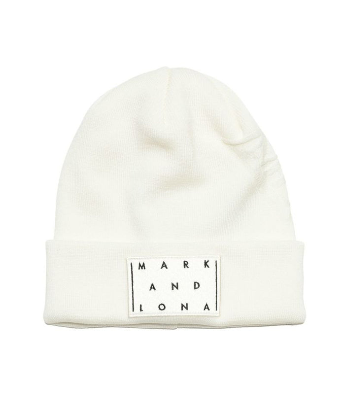 Unisex CD9-SWBN Knit beanie WHITE