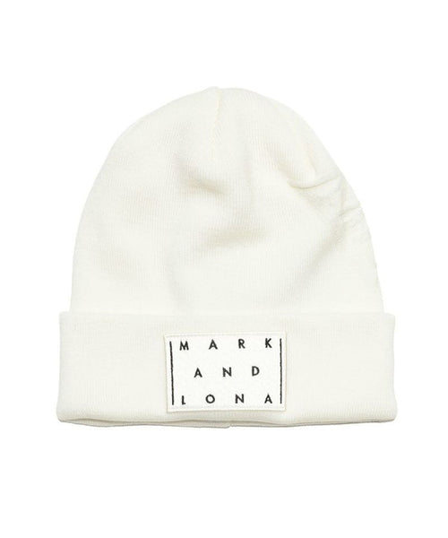 Unisex CD9-SWBN Knit beanie WHITE