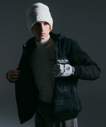 Unisex CD9-SWBN Knit beanie WHITE