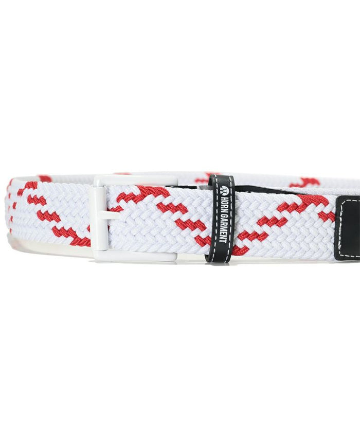 Unisex Drawl Braided Belt White