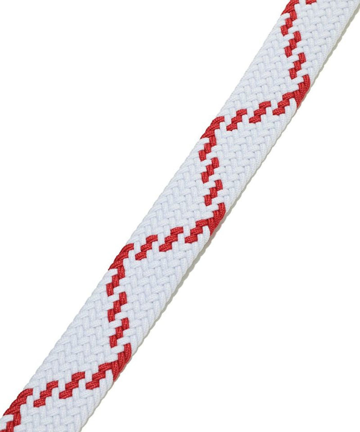 Unisex Drawl Braided Belt White