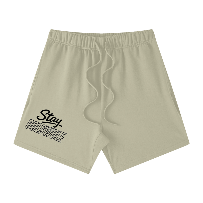 Unisex Earth Tone Loose Fit Cotton Shorts