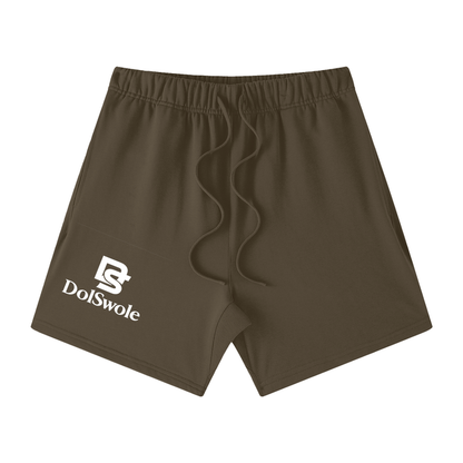 Unisex Earth Tone Loose Fit Cotton Shorts