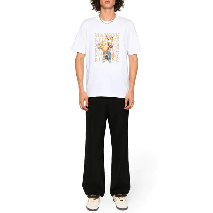 Unisex Fox Champion Regular Tee-shirt White