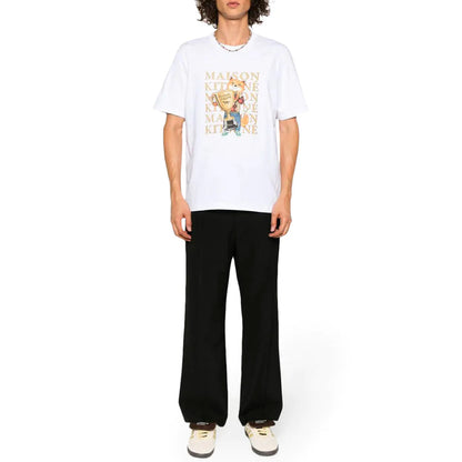 Unisex Fox Champion Regular Tee-shirt White