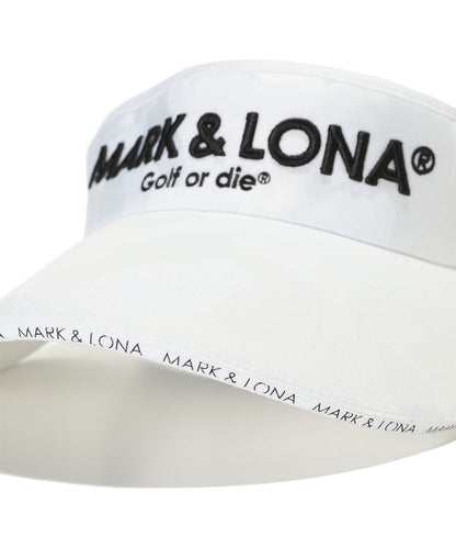 Unisex Gauge Ribboned Visor White