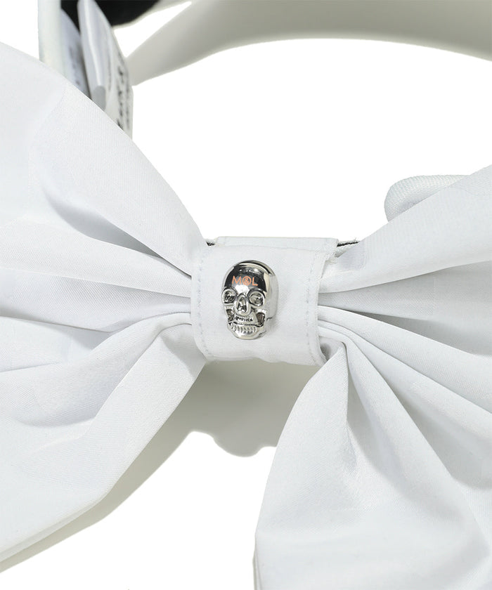 Unisex Gauge Ribboned Visor White