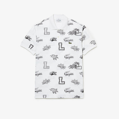 Unisex Holiday Custom Print Polo Shirt White
