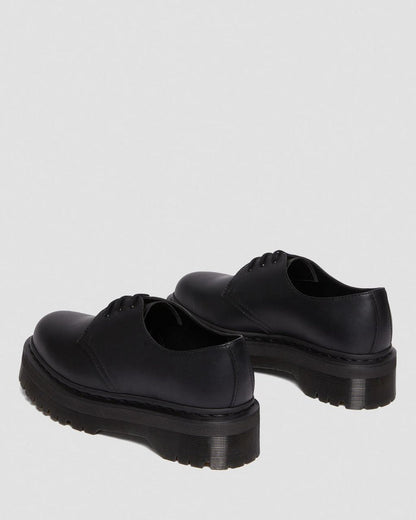 Unisex Vegan 1461 Mono Felix Platform Shoes Black Felix Rub Off