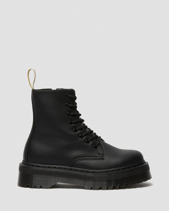 Unisex Vegan Jadon II Mono Platform Boots Black