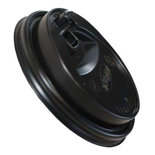 H Pack Hidden Product Upsell Black Reclosable Sip Thru Lids 500