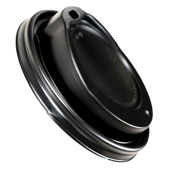 Go Pak Hidden Product Upsell Black Sip Thru Lids 500