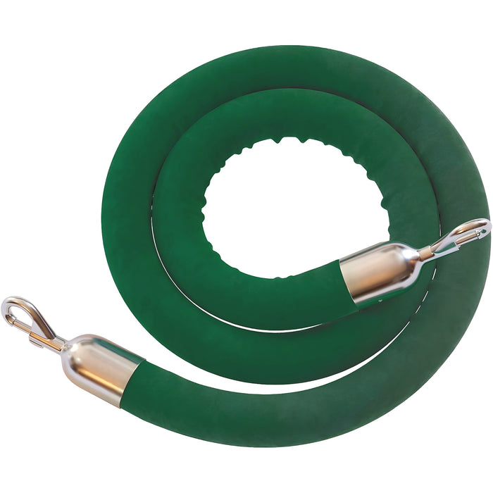 6 FT. / POLISHED STAINLESS STEEL / DARK GREEN