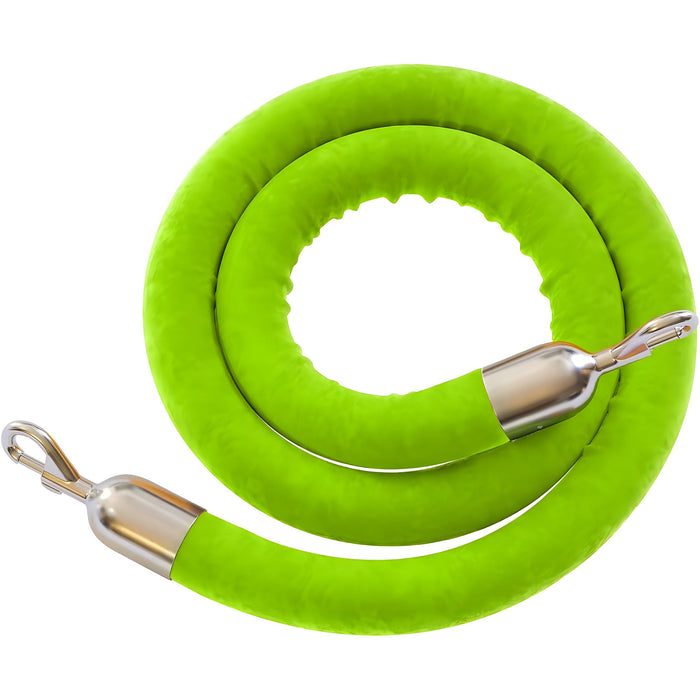 6 FT. / POLISHED STAINLESS STEEL / LIME GREEN