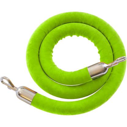6 FT. / POLISHED STAINLESS STEEL / LIME GREEN