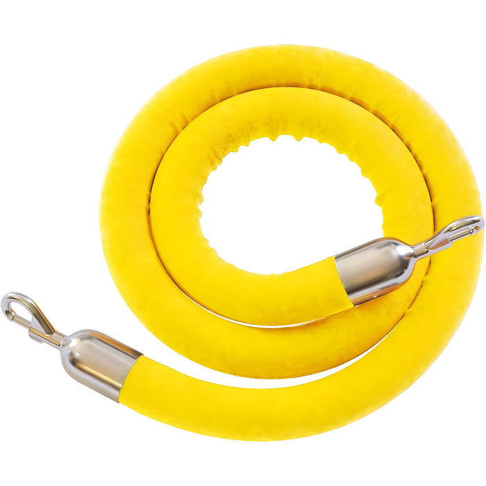 6 FT. / POLISHED STAINLESS STEEL / YELLOW