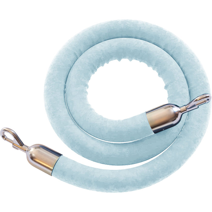 6 FT. / POLISHED STAINLESS STEEL / LIGHT BLUE