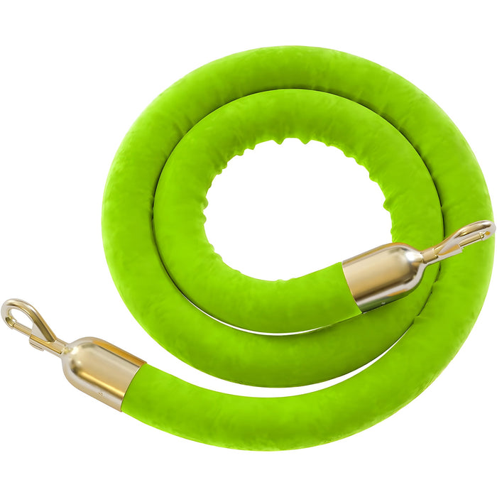 6 FT. / POLISHED BRASS / LIME GREEN