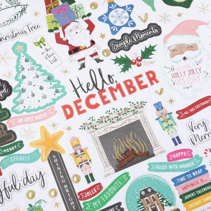 Vicki Boutin - Cardstock Stickers 12"X12" - Foam W/Gold Foil - Peppermint Kisses. Available at Embellish Away located in Bowmanville Ontario Canada.