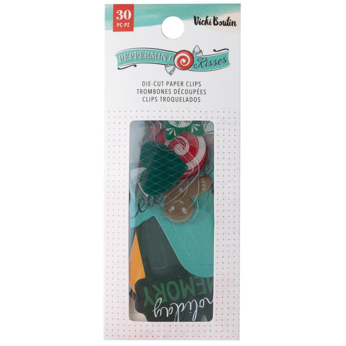 Vicki Boutin - Die-Cut Paper Clips - 30/Pkg - Peppermint Kisses. Available at Embellish Away located in Bowmanville Ontario Canada.