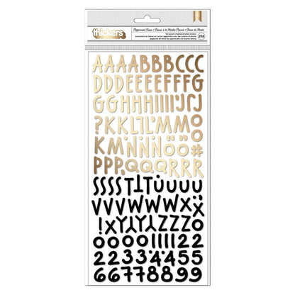 Vicki Boutin - Thickers Stickers - 268/Pkg - Alpha W/Gold Foil - Peppermint Kisses. Available at Embellish Away located in Bowmanville Ontario Canada.