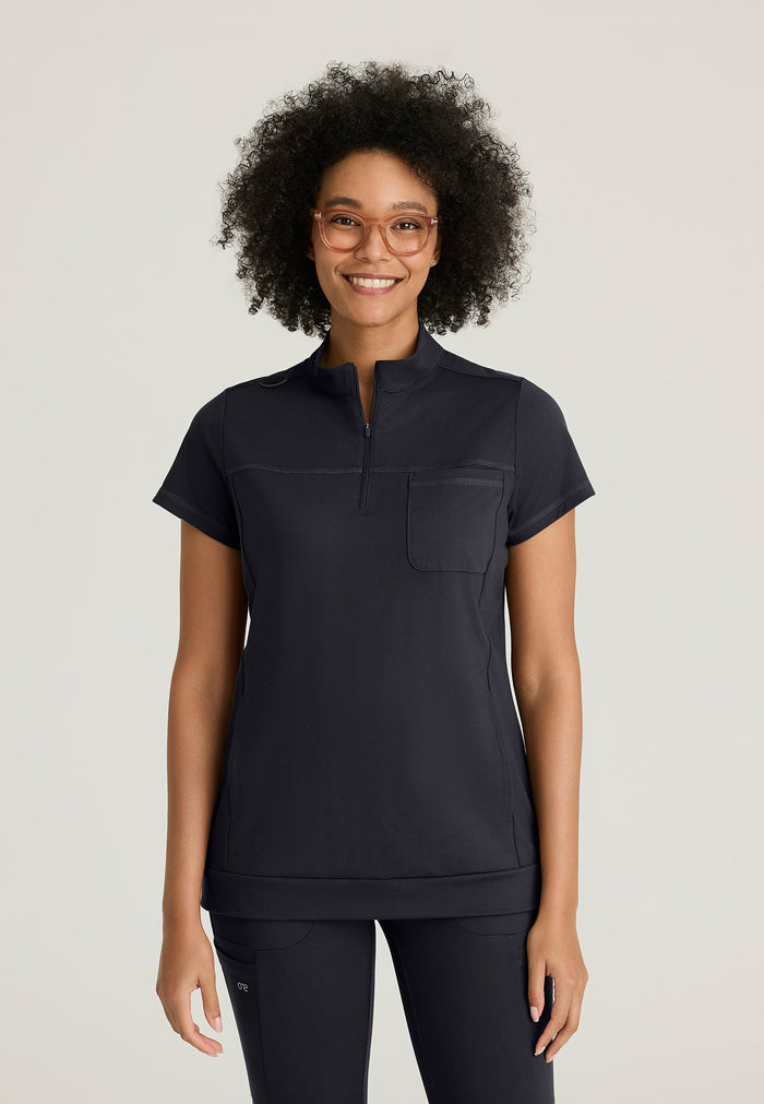 Vigor Top - Steel - Grey's Anatomy Scrubs