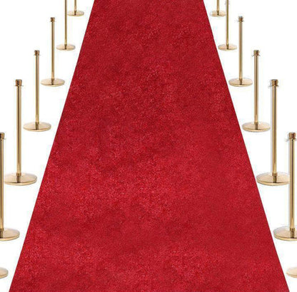 VIP Red Carpet - 8 Feet Wide, Multiple Lengths - Crowd Control Warehouse