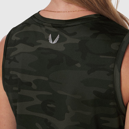 W020. AeroSilver® Tank Top - Dark Camo "RP"