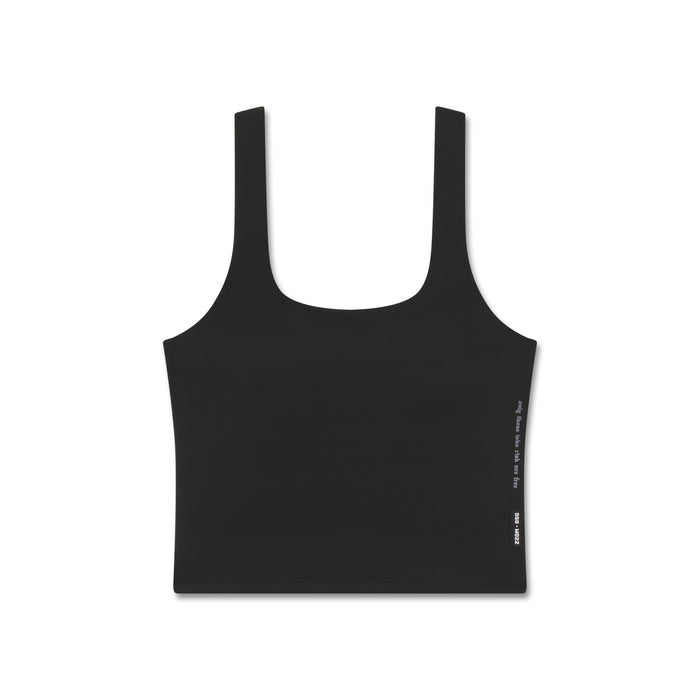 W022. LYCRA® 2-in-1 Tank Top - Black