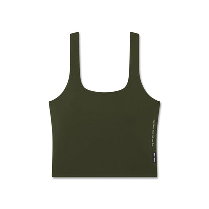 W022. LYCRA® 2-in-1 Tank Top - Olive